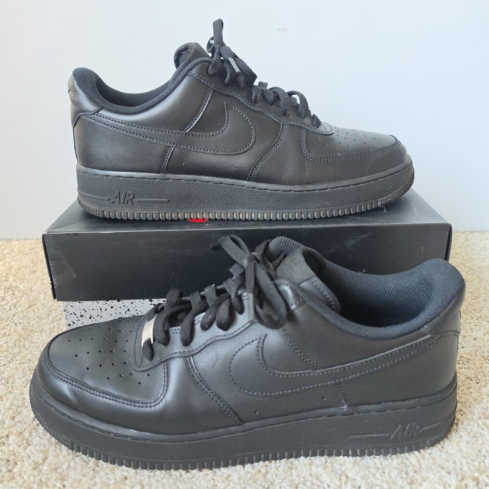 Nike Black Air Force 1 Low Mens Sz 12 Shoe, Sneaker CW2288-001
